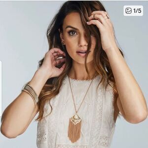 Kendra Scott Rose Gold WHITE MOP PENDANT KINGSTON Necklace!  NWT!!!